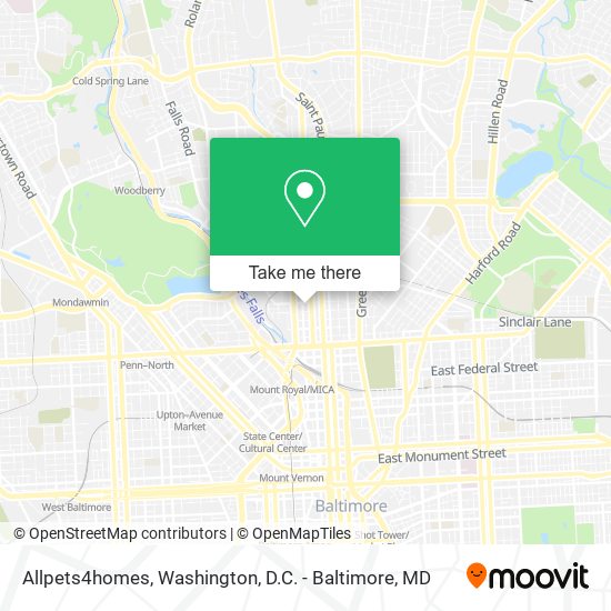 Allpets4homes map