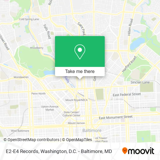 E2-E4 Records map