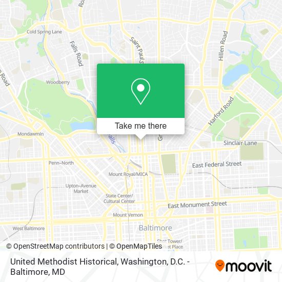 United Methodist Historical map