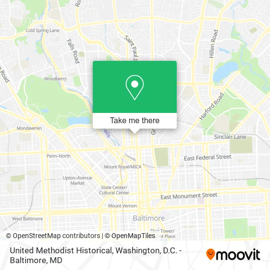Mapa de United Methodist Historical