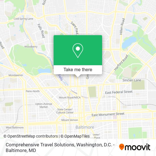 Comprehensive Travel Solutions map