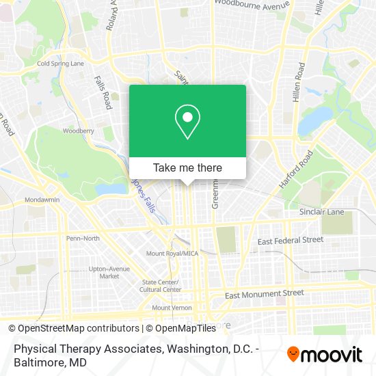 Physical Therapy Associates map