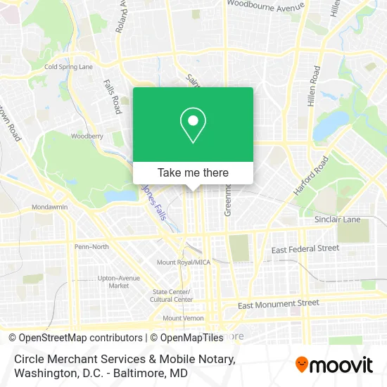 Circle Merchant Services & Mobile Notary map