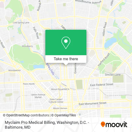 Mapa de Myclaim Pro Medical Billing