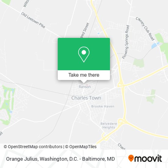 Orange Julius map