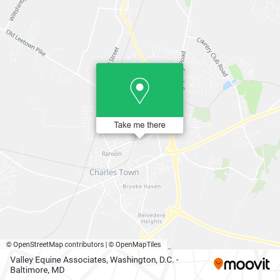 Valley Equine Associates map