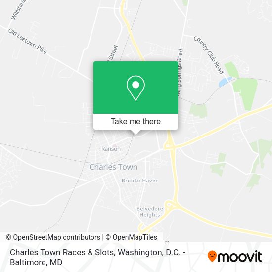 Mapa de Charles Town Races & Slots
