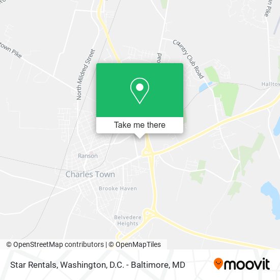 Star Rentals map