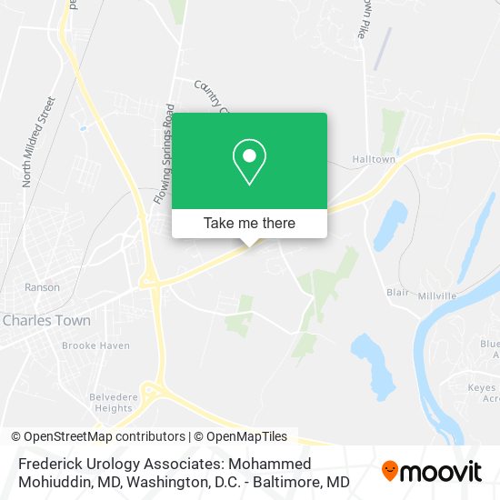 Frederick Urology Associates: Mohammed Mohiuddin, MD map