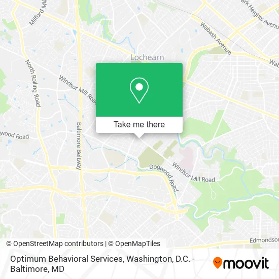 Optimum Behavioral Services map