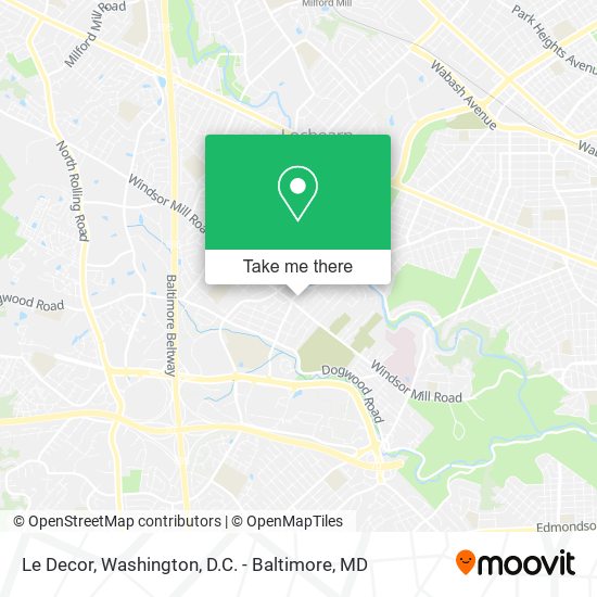 Le Decor map