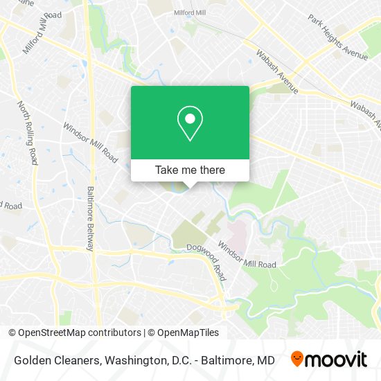 Golden Cleaners map