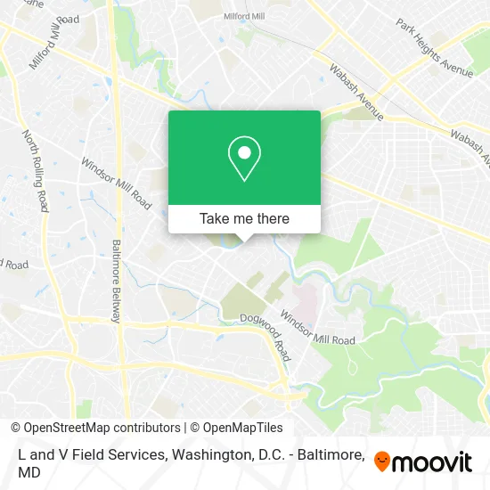 L and V Field Services map