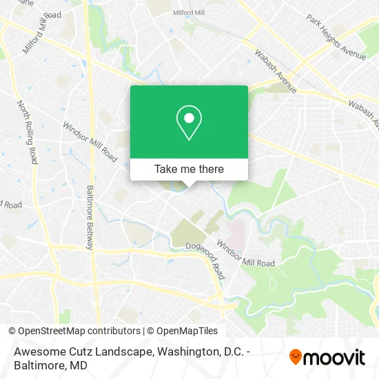 Awesome Cutz Landscape map