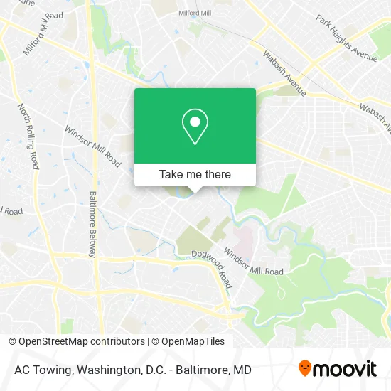Mapa de AC Towing