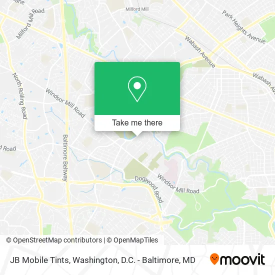 JB Mobile Tints map