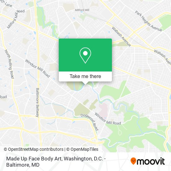 Mapa de Made Up Face Body Art