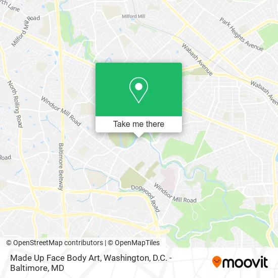 Mapa de Made Up Face Body Art