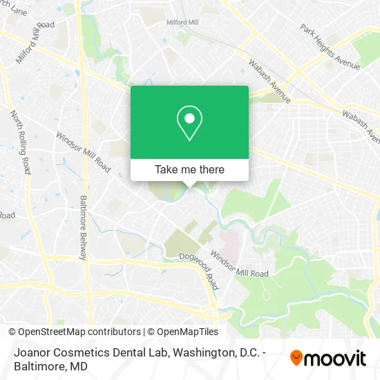 Joanor Cosmetics Dental Lab map