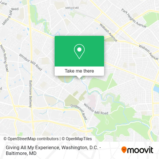 Giving All My Experience map