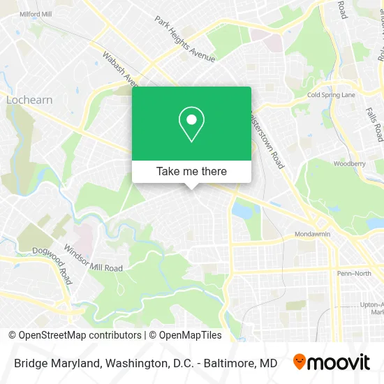 Bridge Maryland map