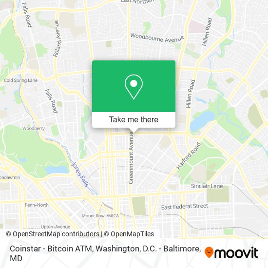 Mapa de Coinstar - Bitcoin ATM