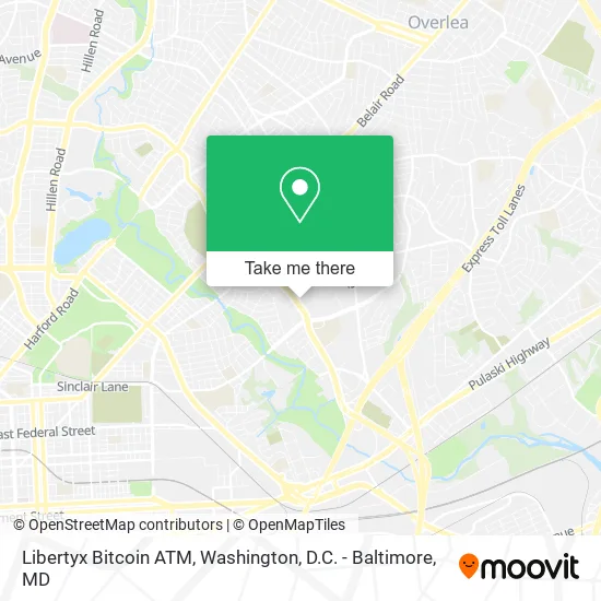 Mapa de Libertyx Bitcoin ATM