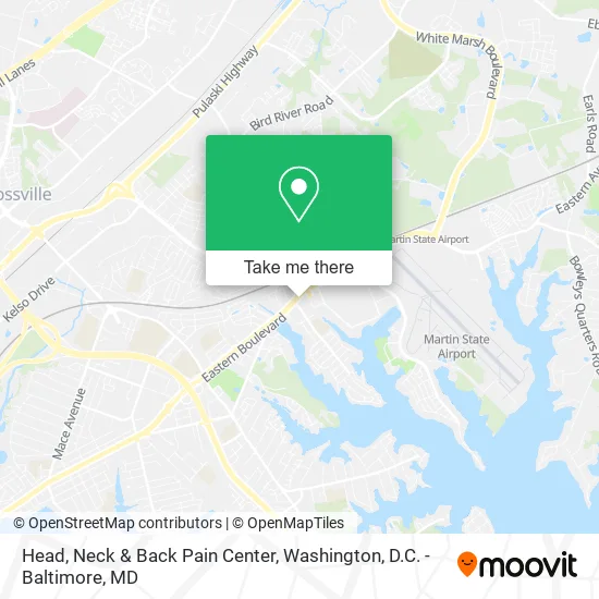 Head, Neck & Back Pain Center map