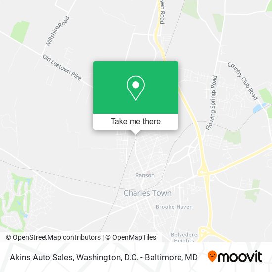 Akins Auto Sales map