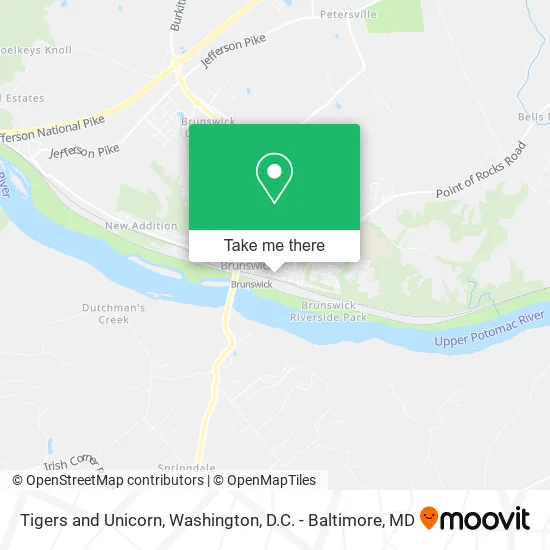 Tigers and Unicorn map