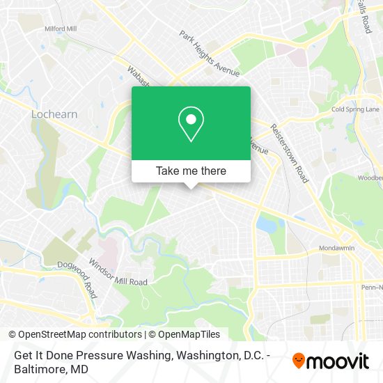 Get It Done Pressure Washing map