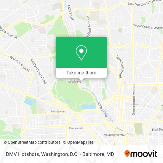 DMV Hotshots map