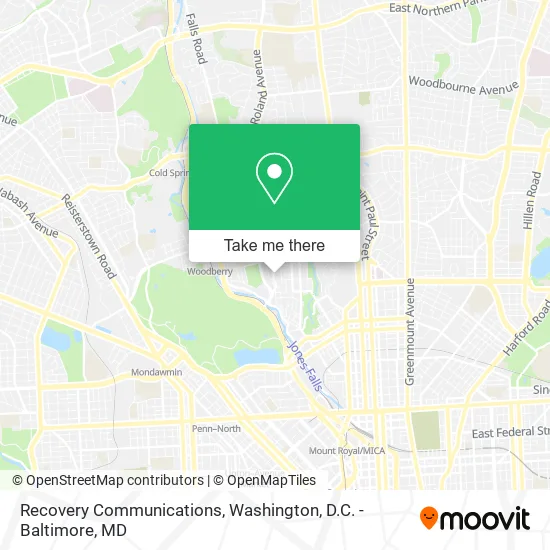 Recovery Communications map