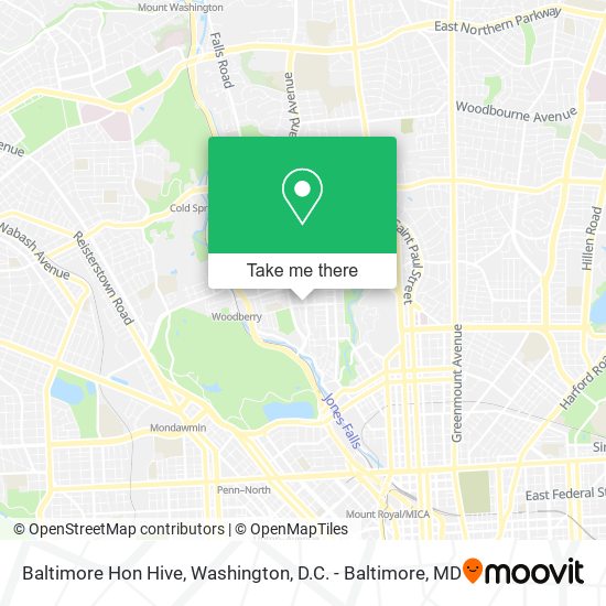 Mapa de Baltimore Hon Hive