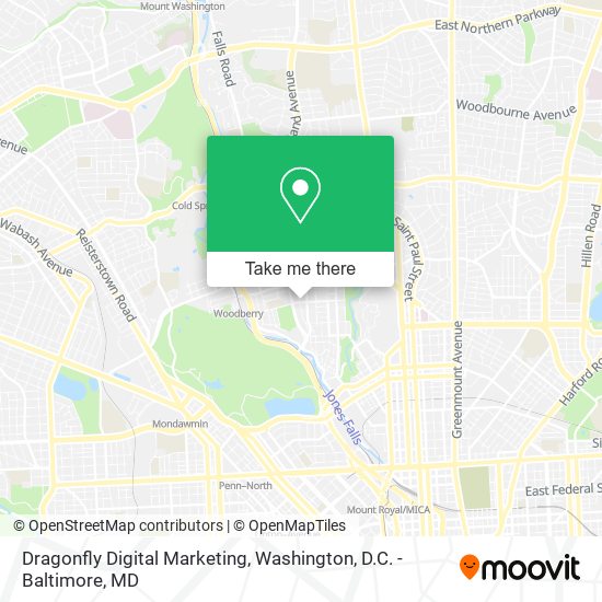 Mapa de Dragonfly Digital Marketing