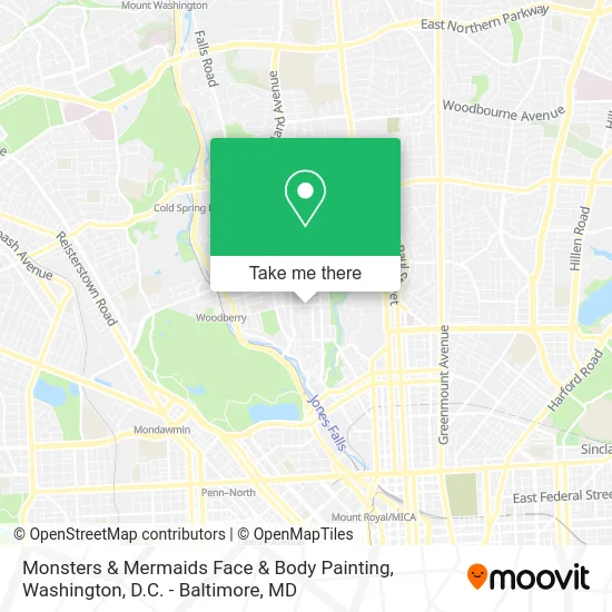 Monsters & Mermaids Face & Body Painting map