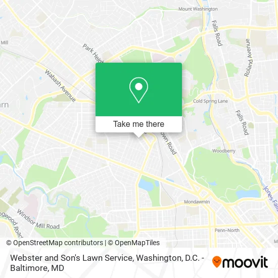 Webster and Son's Lawn Service map
