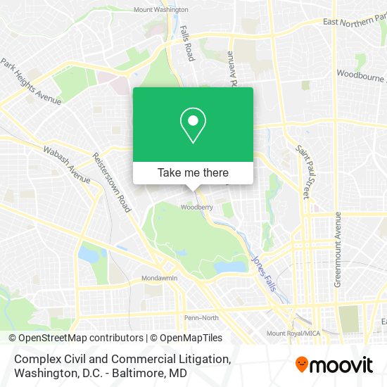 Complex Civil and Commercial Litigation map