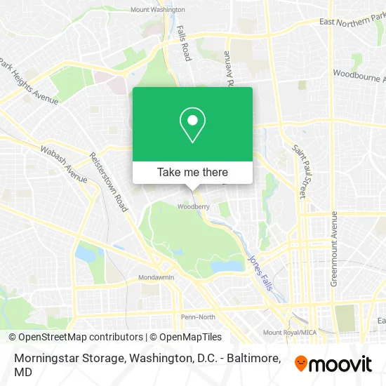 Morningstar Storage map