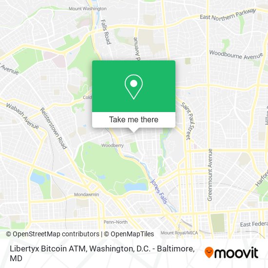 Mapa de Libertyx Bitcoin ATM