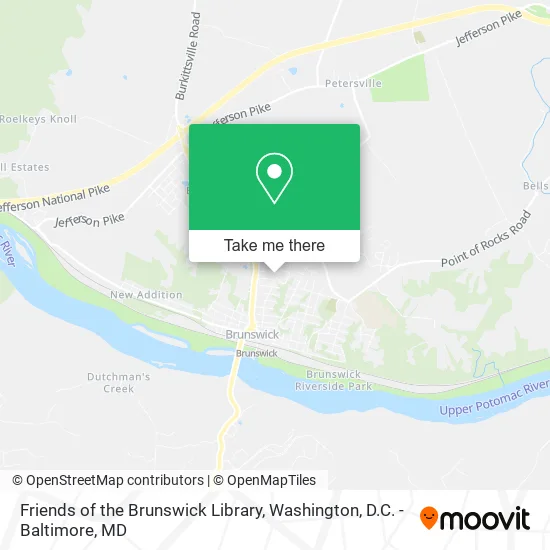 Friends of the Brunswick Library map