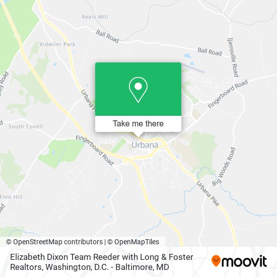 Mapa de Elizabeth Dixon Team Reeder with Long & Foster Realtors