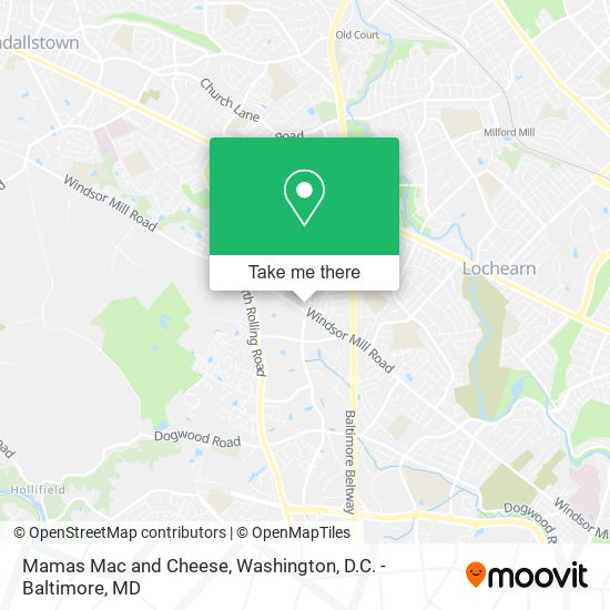 Mamas Mac and Cheese map