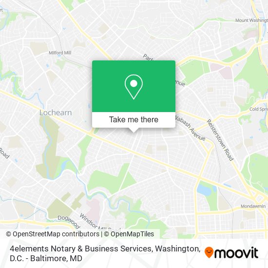 Mapa de 4elements Notary & Business Services