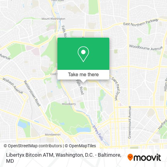 Mapa de Libertyx Bitcoin ATM