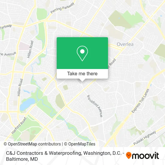 C&J Contractors & Waterproofing map