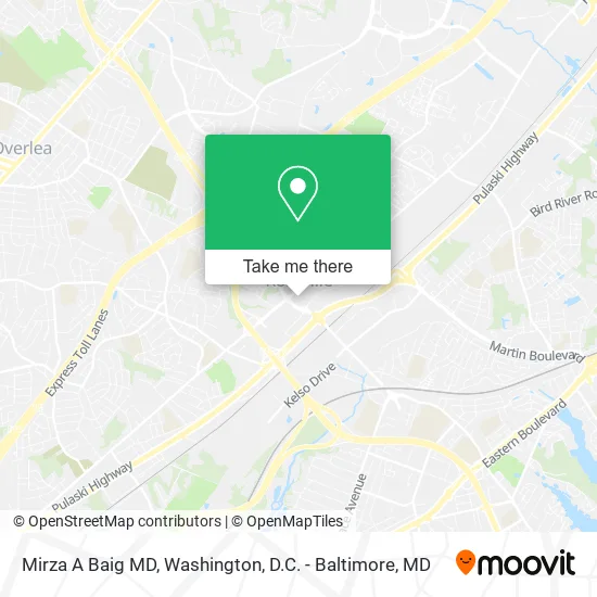 Mapa de Mirza A Baig MD