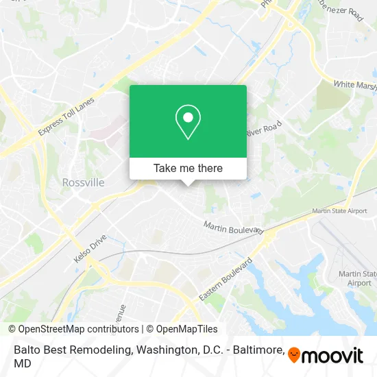 Balto Best Remodeling map