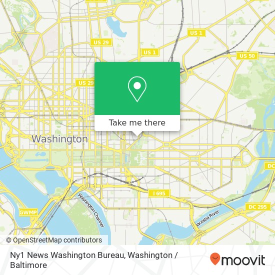Mapa de Ny1 News Washington Bureau, 400 N Capitol St NW