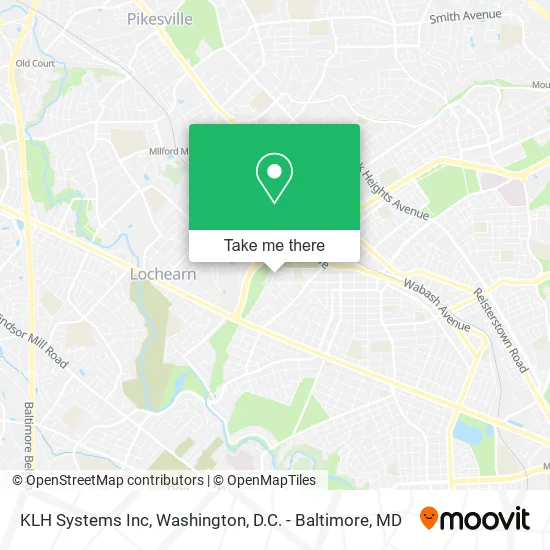Mapa de KLH Systems Inc
